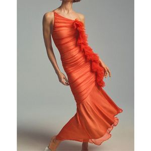 ANTHROPOLOGIE Vineet Bahl Ruched One-Shoulder Dress Size Small NWT